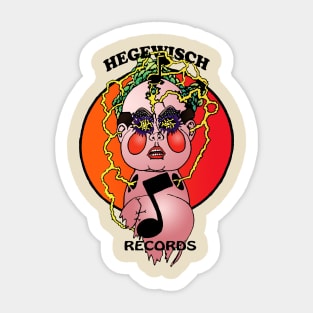 Hegewisch Records (dark letters) Sticker